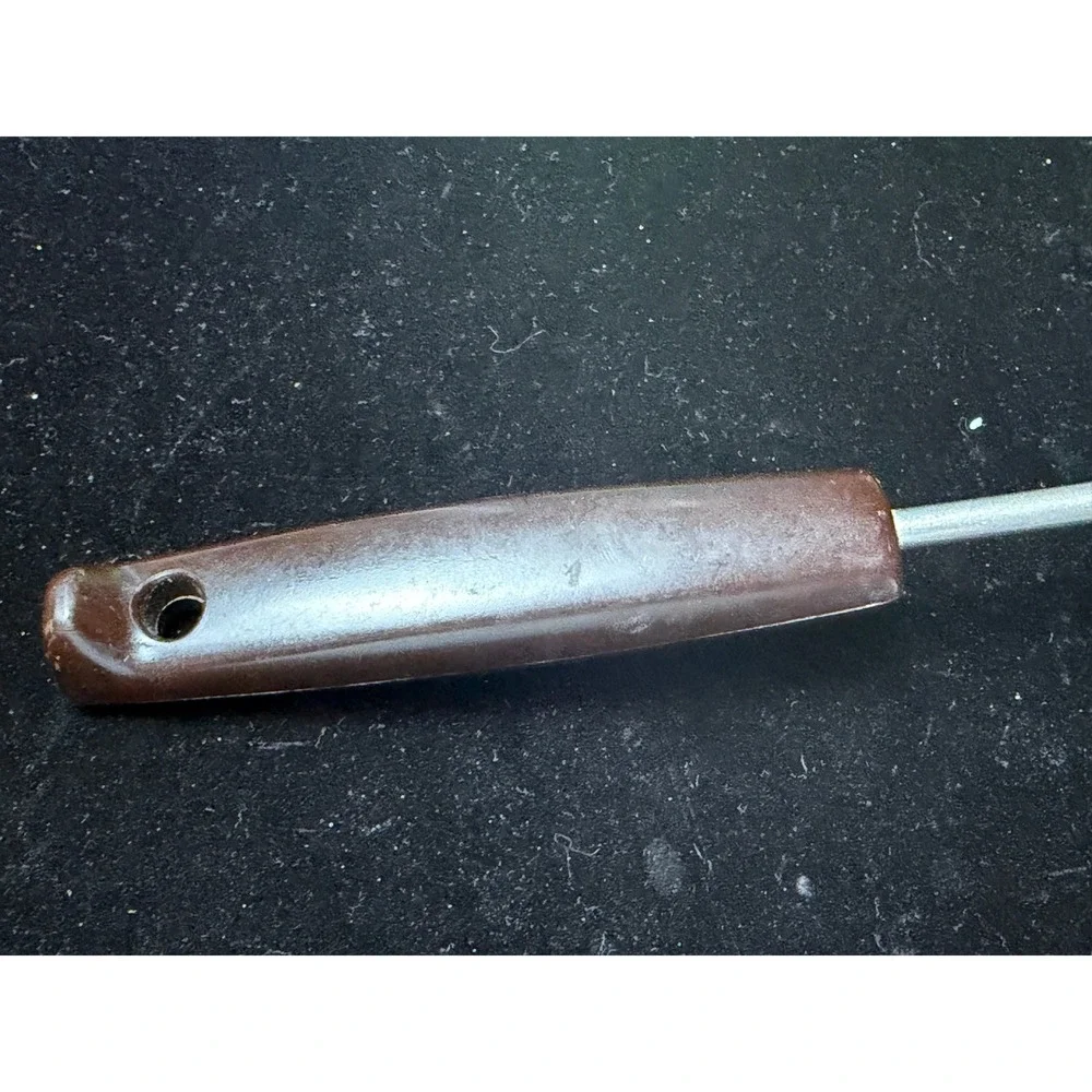 Vintage Stainless Steel Perforated Spatula Brown Bakelite Handle Kitchen‎ Tool